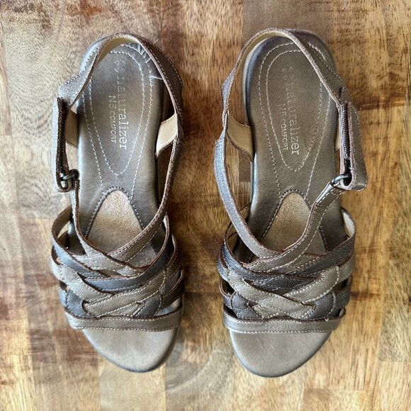 Bronze Naturalizer Leather Sandals - Picture 1 of 6